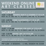 (01_01 dates only) Weekend Online Art Class poster_Drawing&nbsp;Class